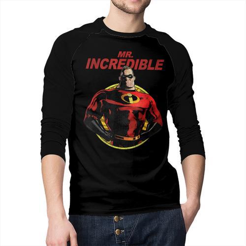 Disney Pixar The Incredibles 2 Mr Incredible Vintage Dad Men Baseball Raglan Shirt - Father's Day Fun