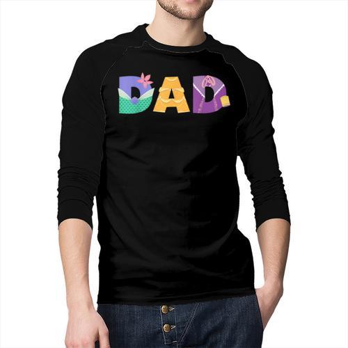 Disney Princess Dad Father’s Day Birthday Men Baseball Raglan Shirt - Father's Day Fun