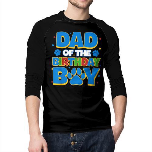 Family Matching Party Shirt Dad Of The Birthday Boy Men Baseball Raglan Shirt - Father's Day Fun