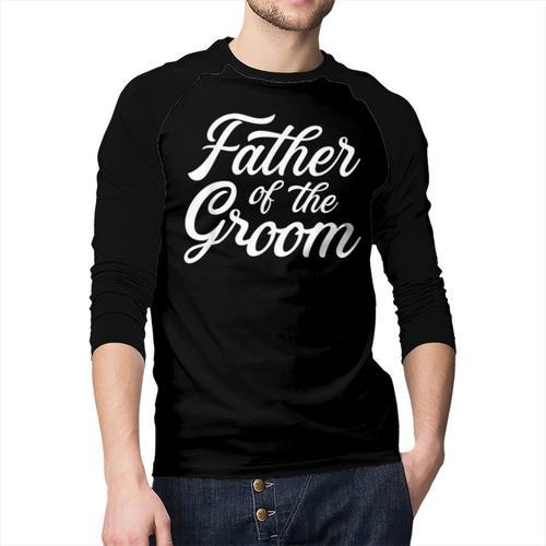 Father Of The Groom Dad For Wedding Or Bachelor Party Small Men Baseball Raglan Shirt - Father's Day Fun
