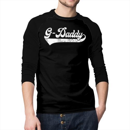 G-Daddy Vintage Retro Father's Day For Papa Grandpa Men Baseball Raglan Shirt - Father's Day Fun