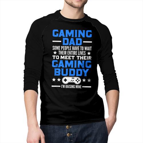 Gamer Video Games Gaming Dad Gaming Men Baseball Raglan Shirt - Father's Day Fun