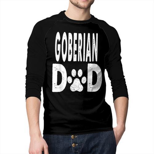 Goberian DAD Dog Owner Men Women Men Baseball Raglan Shirt - Father's Day Fun
