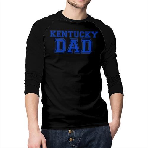 Kentucky Dad Tee Shirt Men Baseball Raglan Shirt - Father's Day Fun