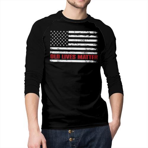 Old Lives Matter Tshirt 60th Birthday For Men 50th Dad Men Baseball Raglan Shirt - Father's Day Fun