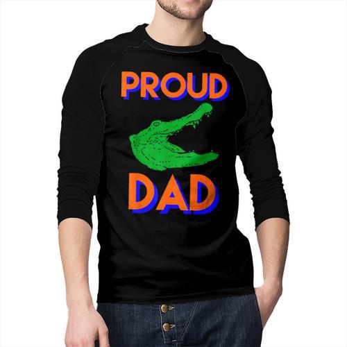 Proud Dad Of A Gator Unique Idea For Fathers Day Men Baseball Raglan Shirt - Father's Day Fun