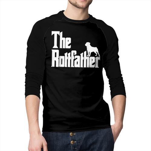 The RottFather Rottweiler Dad Shirt Men Men Baseball Raglan Shirt - Father's Day Fun