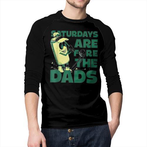 Saturdays Are Fore The Dads Golf Men Baseball Raglan Shirt - Father's Day Fun