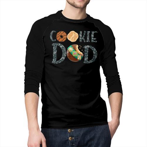 Scout Shirt Cookie Dad Family Girl Troop Leader Men Baseball Raglan Shirt - Father's Day Fun