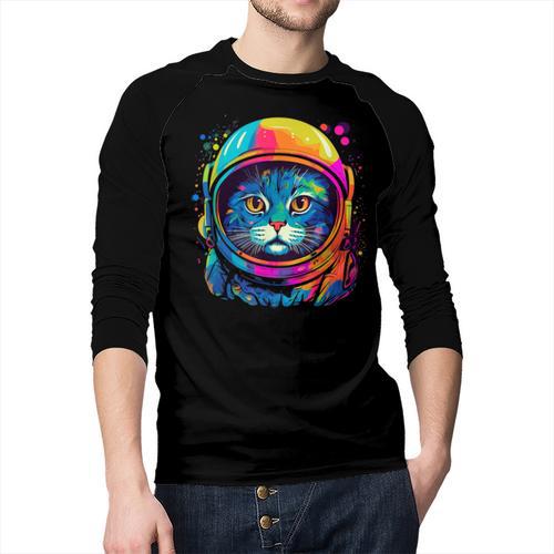 Space Cat Mom Cat Dad Men Women Kids Astronaut Space Men Baseball Raglan Shirt - Father's Day Fun