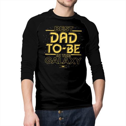 Star Wars Best Dad-To-Be In The Galaxy Birthday Father’s Day Men Baseball Raglan Shirt - Father's Day Fun