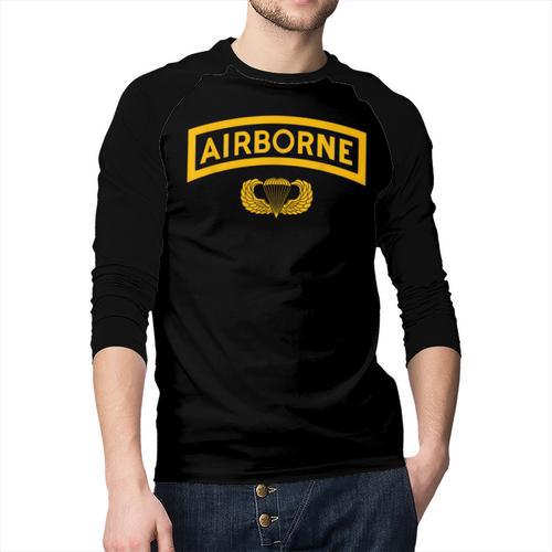 Vintage Airborne Veteran Paratrooper For Men Dad T-Shirt Men Baseball Raglan Shirt - Father's Day Fun