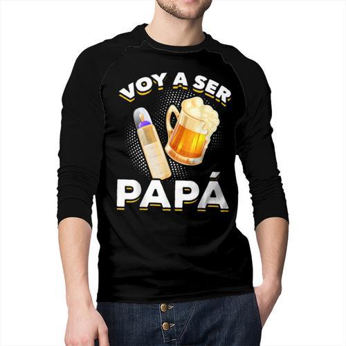 Voy Hacer Papa Ser Papa Voy A Ser Papa Dad To Be In Spanish Men Baseball Raglan Shirt - Father's Day Fun