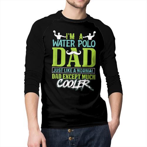 Water Polo Dad Water Sports Men Water Polo Player Men Baseball Raglan Shirt - Father's Day Fun