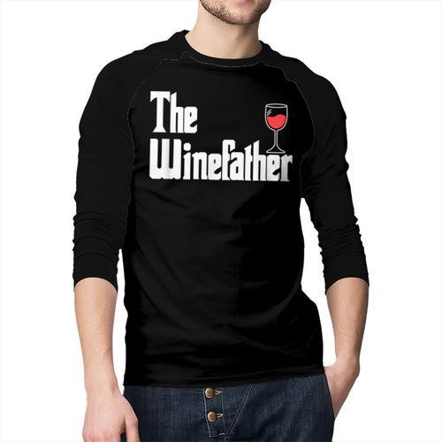The Winefather Red Wine Tasting Fathers Day Dad Men Baseball Raglan Shirt - Father's Day Fun