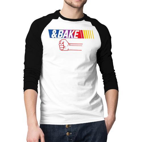 Dad Kid Matching Shake And Bake Bake Men Baseball Raglan Shirt - Father's Day Fun
