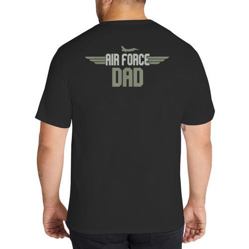 Air Force Dad United States US Air Force Father's Day 2023 Big And Tall Men's T-Shirt Back Print - Father's Day Fun