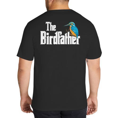 The Bird Father Bird Watching Meme Birder Dad Big And Tall Men's T-Shirt Back Print - Father's Day Fun