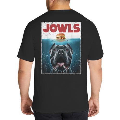 Cane Corso Jowls Top Drool Burger Dog Mom Dog Dad Big And Tall Men's T-Shirt Back Print - Father's Day Fun