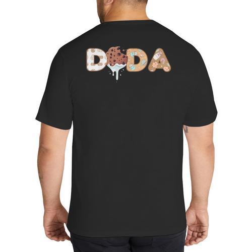 Cookies Dada 1st Birthday Milk Party Family Matching Big And Tall Men's T-Shirt Back Print - Father's Day Fun