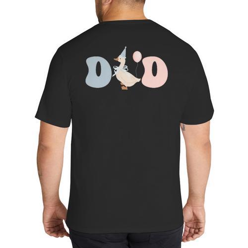 Dad Daddy Of The Birthday Silly Goose Family Big And Tall Men's T-Shirt Back Print - Father's Day Fun