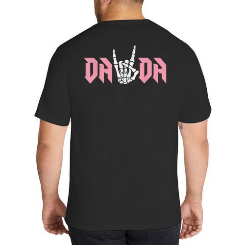 Dada Of The Bad Two The Bone Birthday 2 Years Old Birthday Big And Tall Men's T-Shirt Back Print - Father's Day Fun
