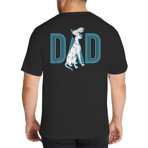 Disney 101 Dalmatians Pongo And Penny Dad Big And Tall Men's T-Shirt Back Print - Father's Day Fun