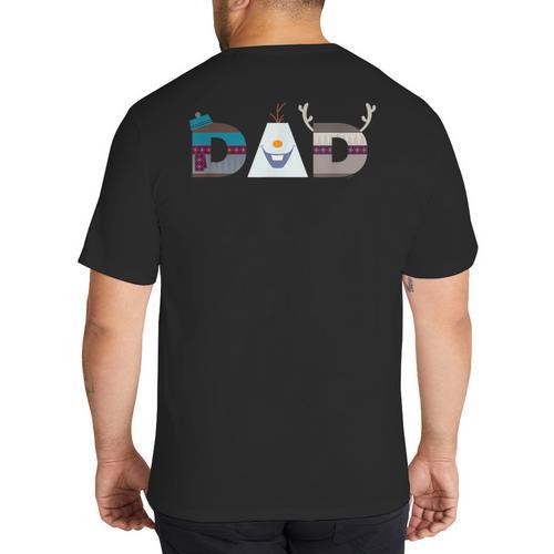 Disney Frozen Olaf Sven Kristoff Father’s Day Birthday Dad Big And Tall Men's T-Shirt Back Print - Father's Day Fun