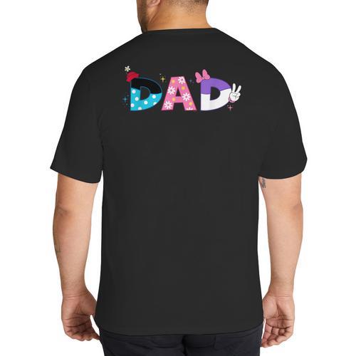 Disney Minnie Mouse And Daisy Duck Dad Father's Day Birthday Big And Tall Men's T-Shirt Back Print - Father's Day Fun