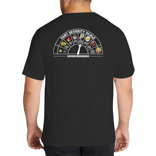 Fart Machine Dad Jokes Farting Humor Big And Tall Men's T-Shirt Back Print - Father's Day Fun