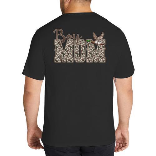 Hunting Boy Mom Duck Camouflage Camo Preppy Camo Dad Big And Tall Men's T-Shirt Back Print - Father's Day Fun