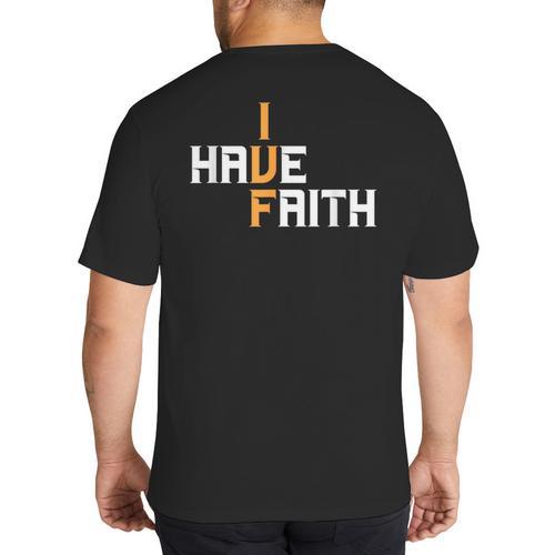 IVF I Have Faith IVF Mom IVF Dad Transfer Day Big And Tall Men's T-Shirt Back Print - Father's Day Fun