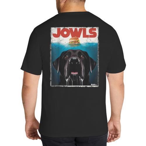 Lab Jowls Tee Labrador Retriever Mom Top Dad Big And Tall Men's T-Shirt Back Print - Father's Day Fun
