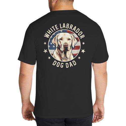 Labrador Retriever Dog Dad Big And Tall Men's T-Shirt Back Print - Father's Day Fun