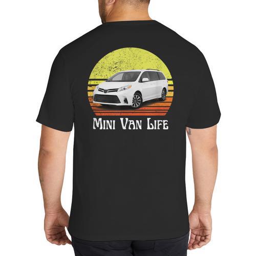 Mini Van Life Soccer Mom Dad Parent For Parents Big And Tall Men's T-Shirt Back Print - Father's Day Fun