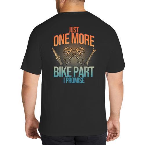 Motorcycle Mechanic Art For Men Dad Motorcycle Lovers Biker Big And Tall Men's T-Shirt Back Print - Father's Day Fun