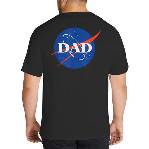 NASA Inspired DAD Meatball Big And Tall Men's T-Shirt Back Print - Father's Day Fun