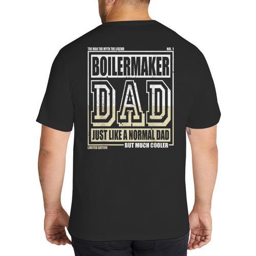 Like A Normal Dad Father Boilermaker Big And Tall Men's T-Shirt Back Print - Father's Day Fun