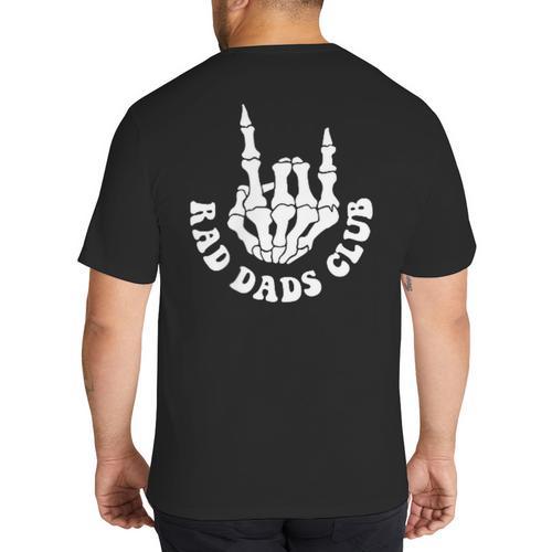 Rad Dads Club Fathers Day Cool Dads Club Big And Tall Men's T-Shirt Back Print - Father's Day Fun