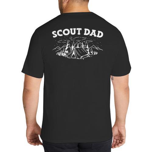 Scouting Scout Dad Big And Tall Men's T-Shirt Back Print - Father's Day Fun