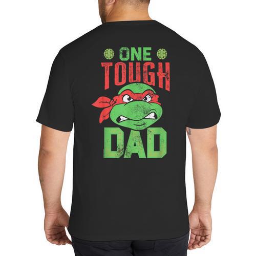 Teenage Mutant Ninja Turtles Father's Day One Tough Dad Big And Tall Men's T-Shirt Back Print - Father's Day Fun