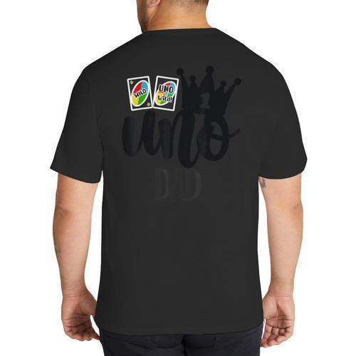 Uno 1st Birthday Dad Big And Tall Men's T-Shirt Back Print - Father's Day Fun