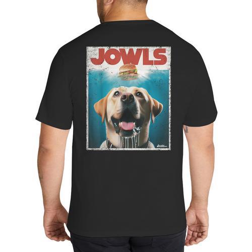 Yellow Lab Jowls Top Labrador Retriever Dog Mom Dad Big And Tall Men's T-Shirt Back Print - Father's Day Fun