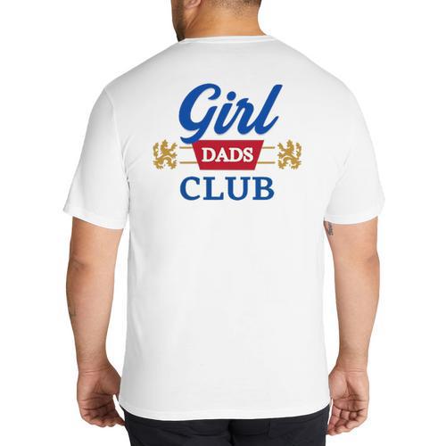 Cool Dads Club Father's Day Shirt From Daughter Son Big And Tall Men's T-Shirt Back Print - Father's Day Fun