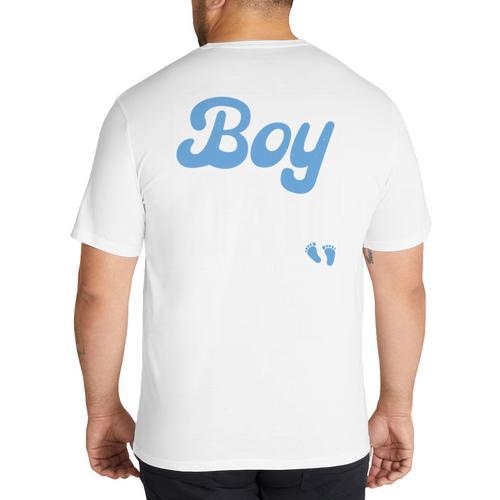 Expecting Dad Of Boy Est 2026 Father's Day Son-Dad To Be Men Big And Tall Men's T-Shirt Back Print - Father's Day Fun