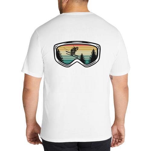 My Favorite Ski Buddies Call Me Dad For Ski Dad Big And Tall Men's T-Shirt Back Print - Father's Day Fun