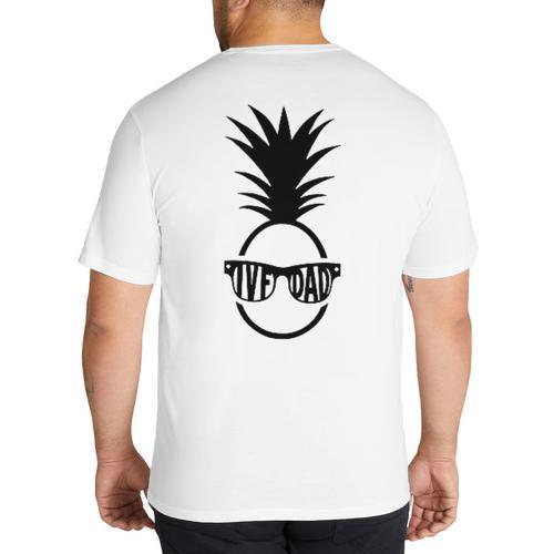 IVF DAD Pineapple Transfer Day Retrieval Day Infertility Big And Tall Men's T-Shirt Back Print - Father's Day Fun