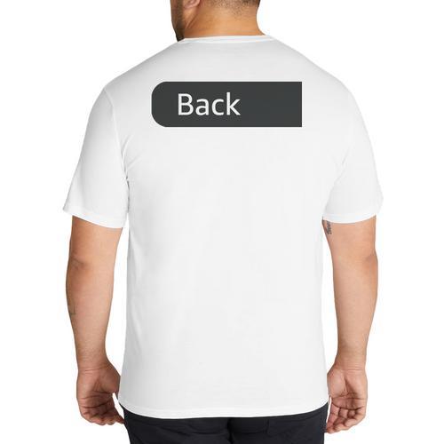 Just A Regular Dad Trying Not To Raise Liberals On Back Big And Tall Men's T-Shirt Back Print - Father's Day Fun