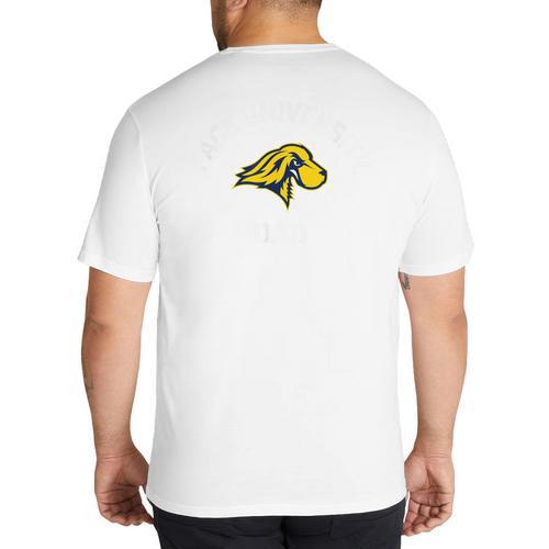 Pace University Setters Arched Dad Big And Tall Men's T-Shirt Back Print - Father's Day Fun