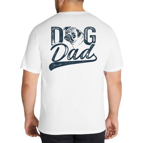 Pug Dog Dad Men Big And Tall Men's T-Shirt Back Print - Father's Day Fun